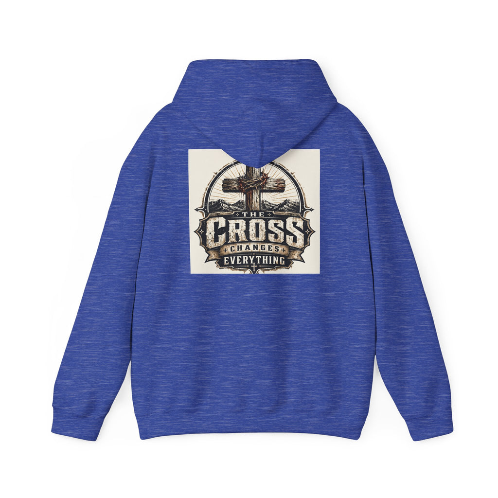 Christian In Progress Hoodie | Cross Changes Everything Christian Hoodie