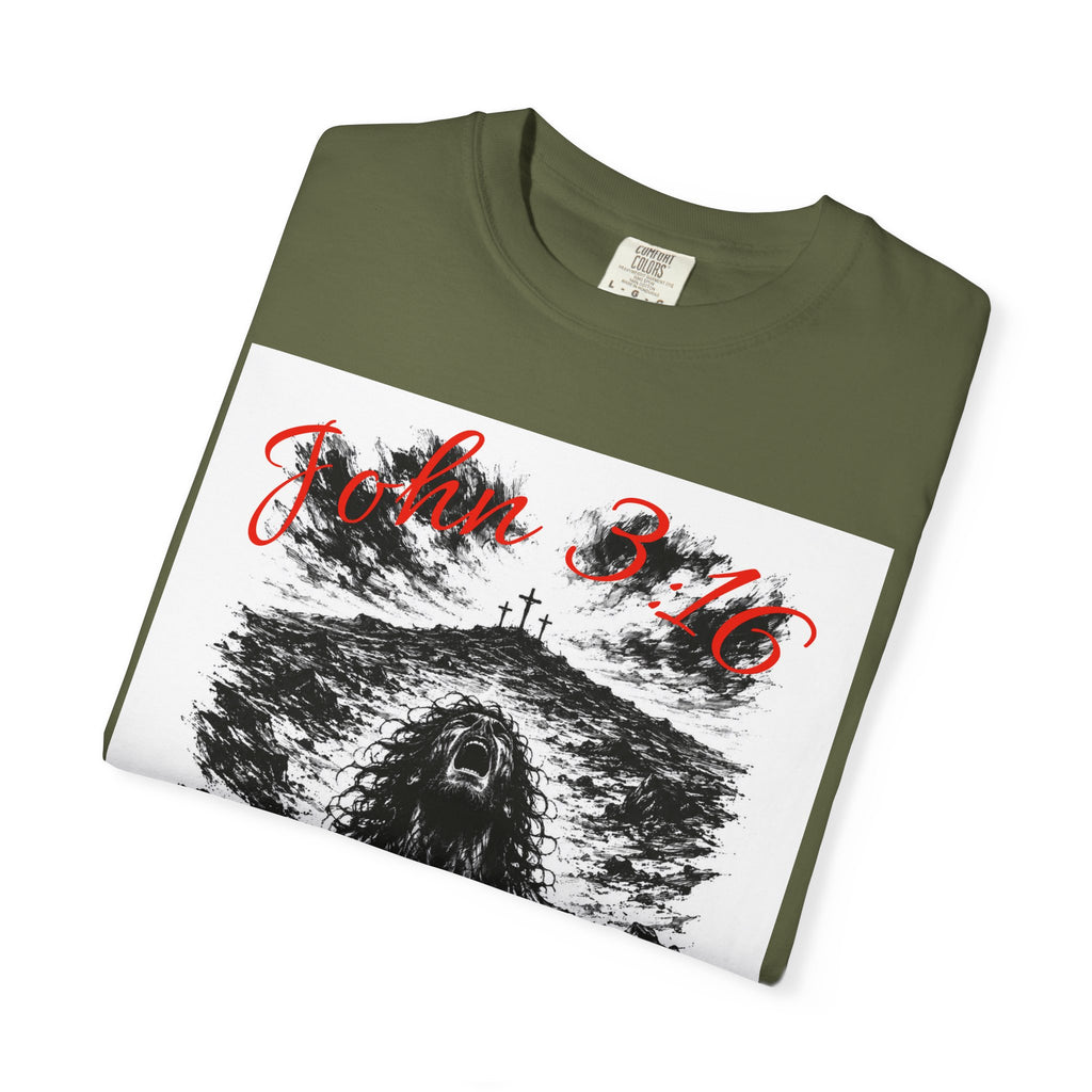 Grim Sea Creature T-shirt | Dark Gothic Illustration, Red Script Logo