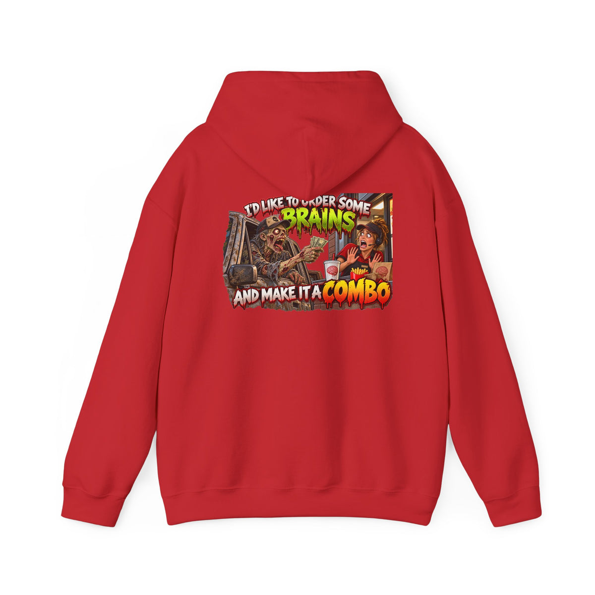Brains Combo Meal — Officially Undead Zombie Hoodie