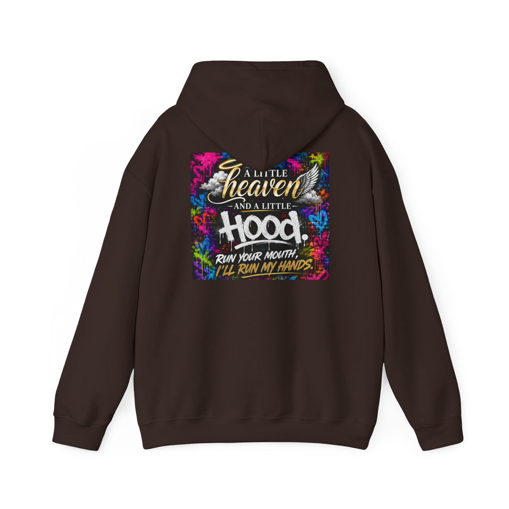 Christian in Progress hoodie | Faith graphic sweatshirt, colorful back print