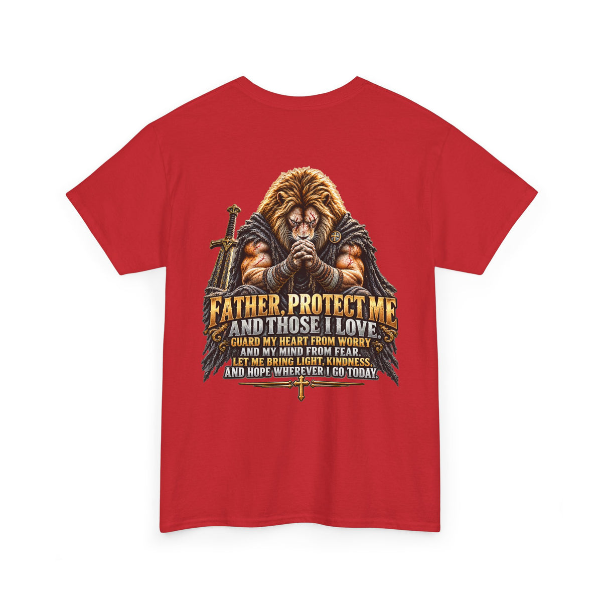 Father Protect Me Christian Lion Graphic Tee