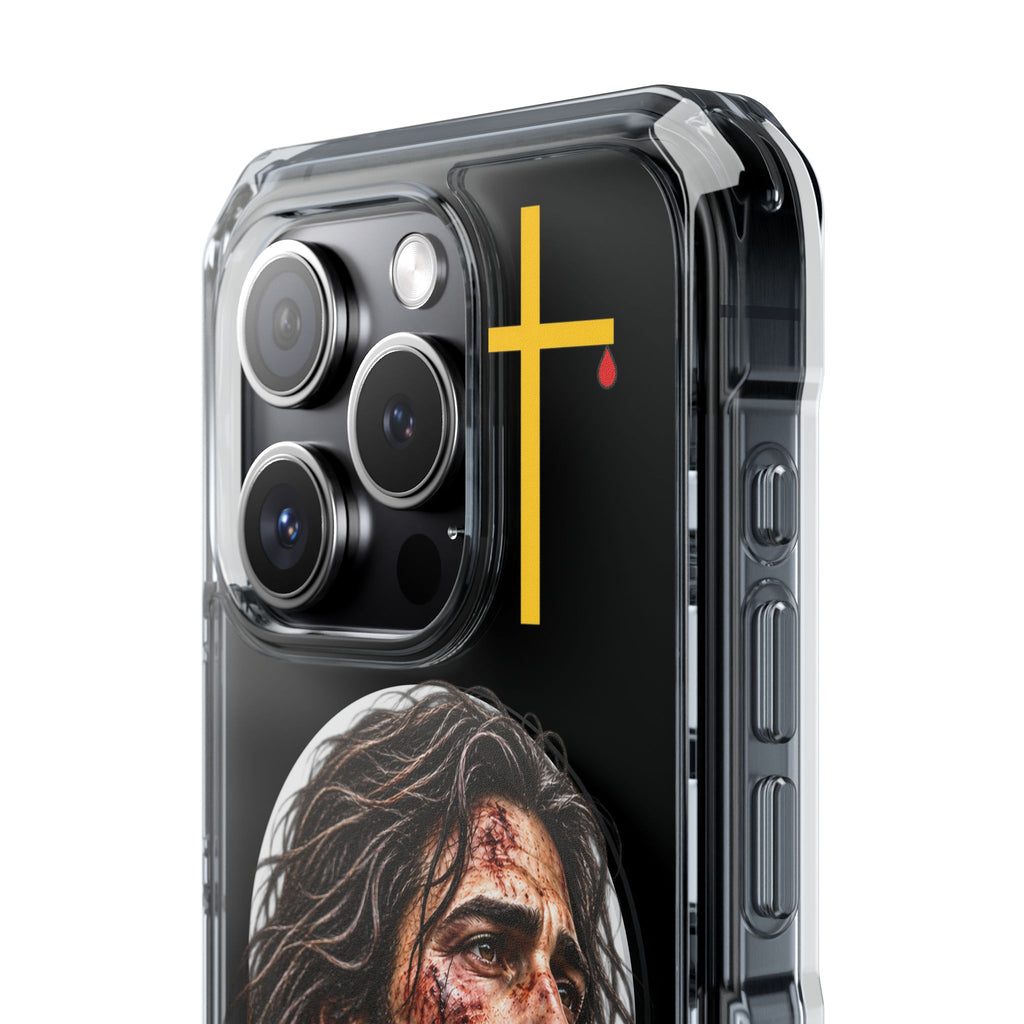 Jesus Cross Magnetic Clear Phone Case