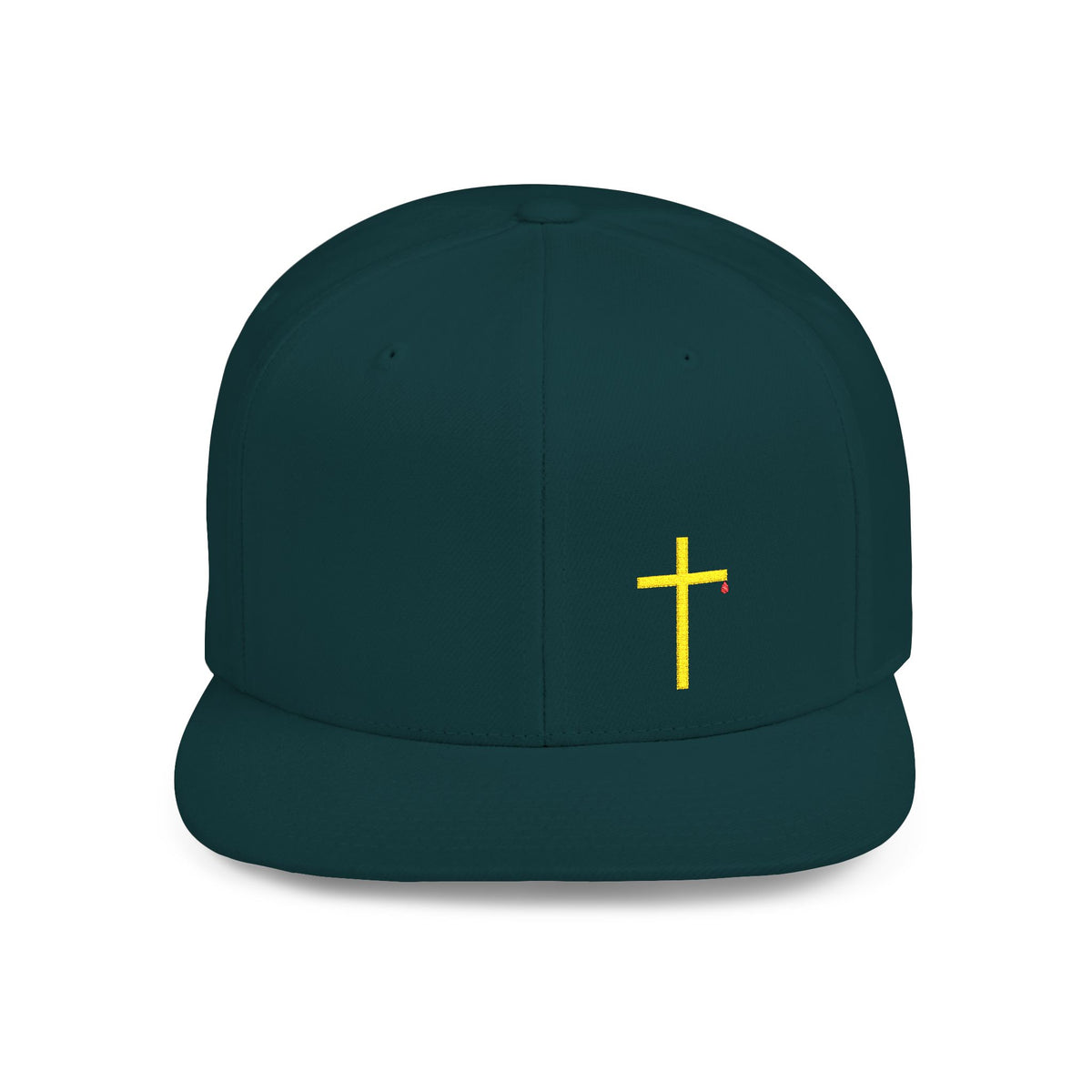 Christian Cross Flat Bill Snapback Hat