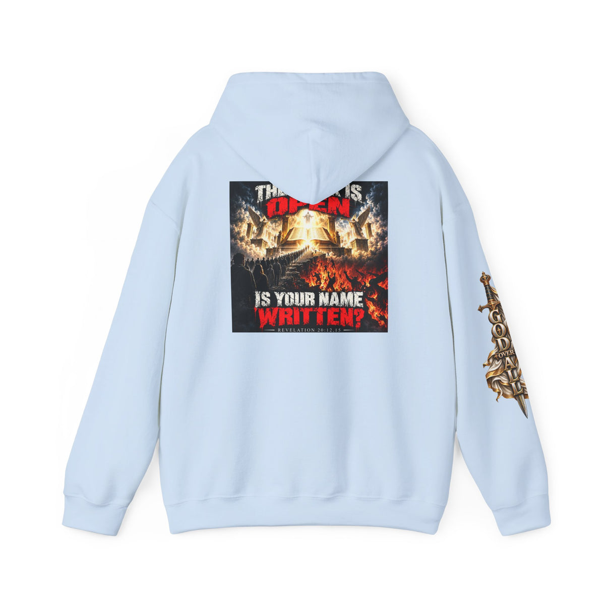 Christian Metal Hoodie - "One God, One Salvation" Graphic Pullover