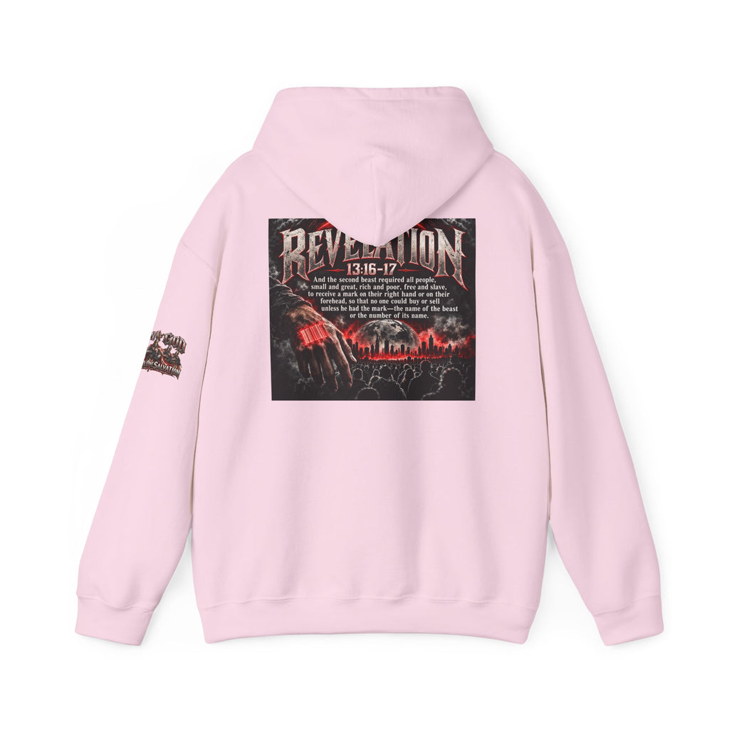 Revelation 13:16-17 Christian Hoodie – 'The Devil' Verse Graphic Pullover