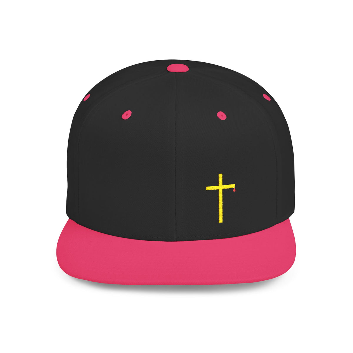 Christian Cross Flat Bill Snapback Hat
