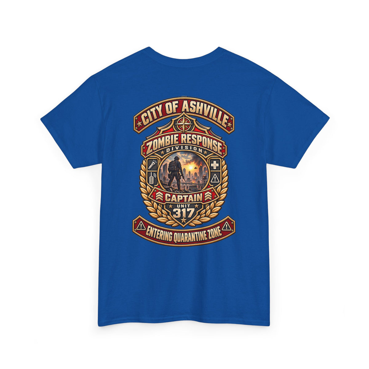 City of Asheville Zombie Response Captain 317 T-Shirt