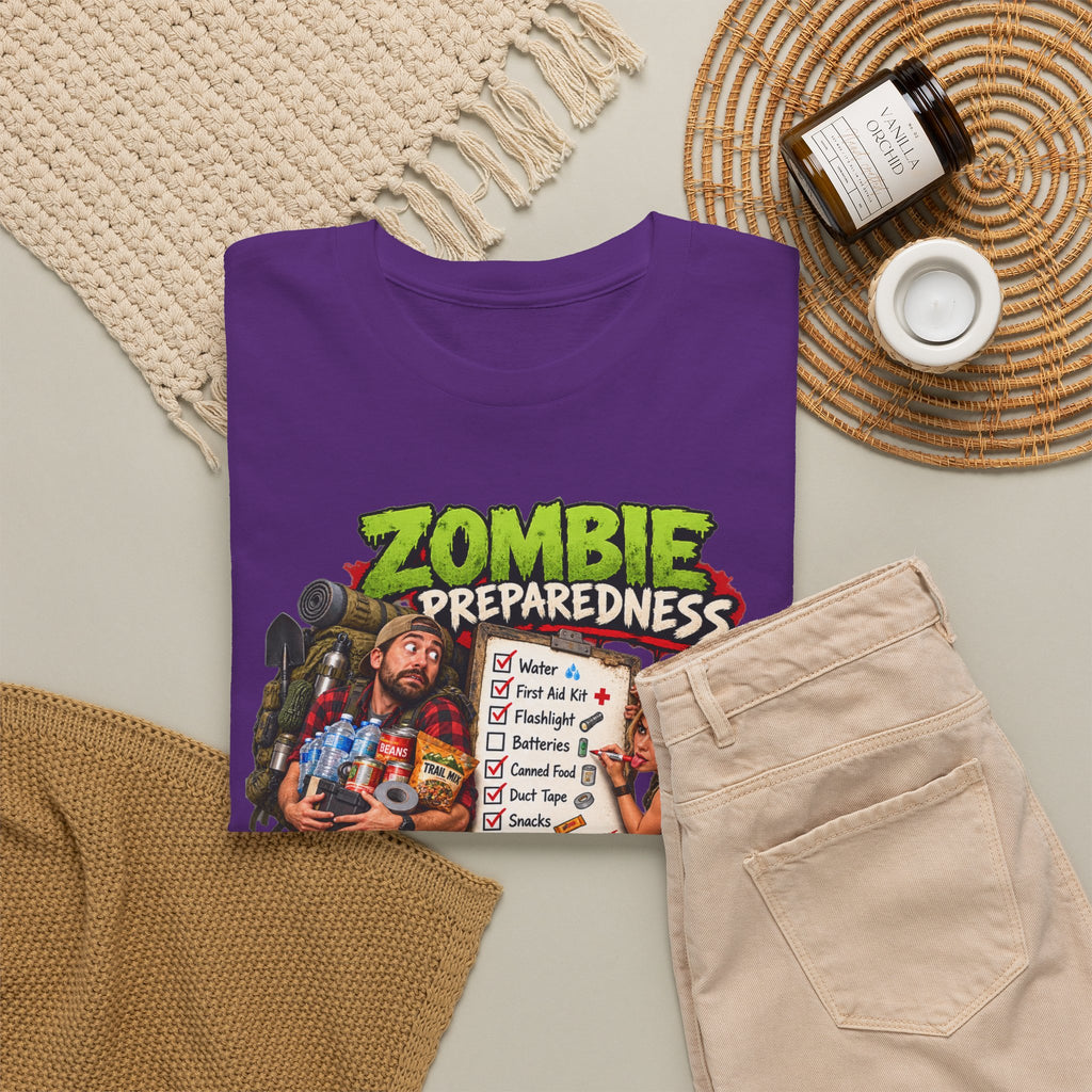 Zombie Preparedness Tee – Survival Humor Shirt