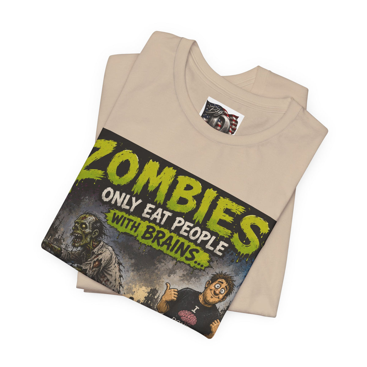 Zombies Only Eat People With Brains shirt | Funny Zombie T-Shirt, Horror Humor Tee
