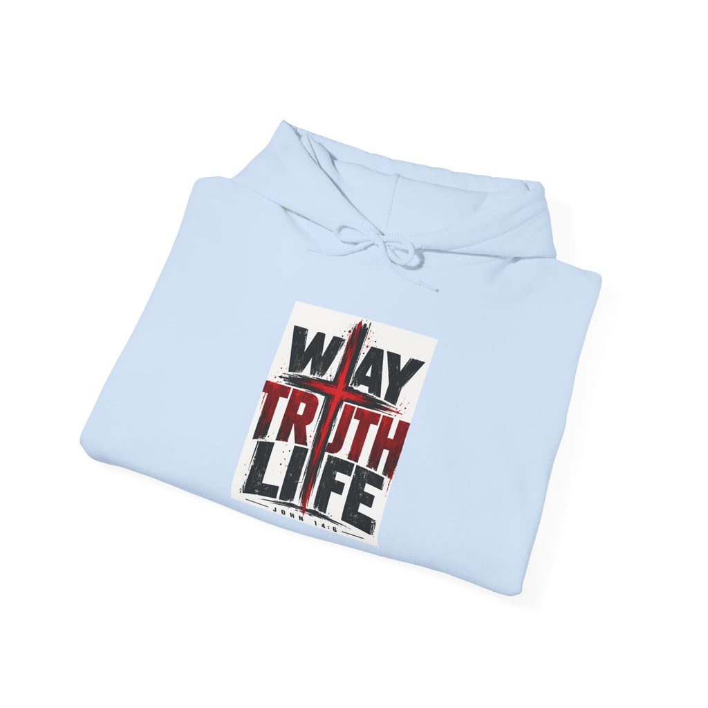 Christian Hoodie - "Way Truth Life" & "Army of God" Graphic Pullover