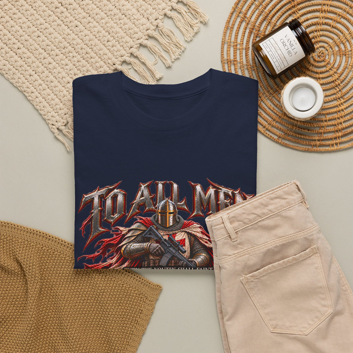 To All Men — Isaiah 40 Christian Warrior T-Shirt