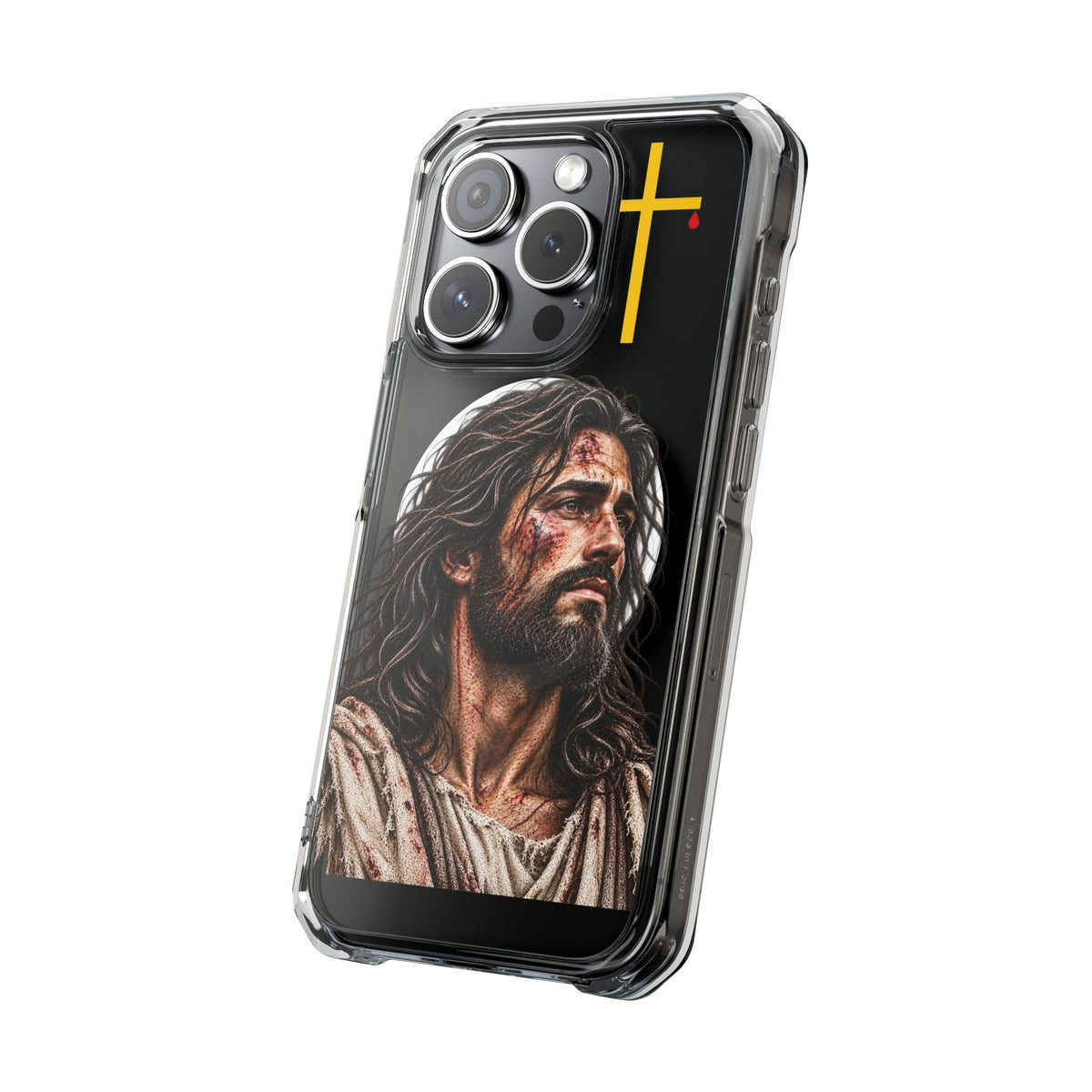 Jesus Cross Magnetic Clear Phone Case