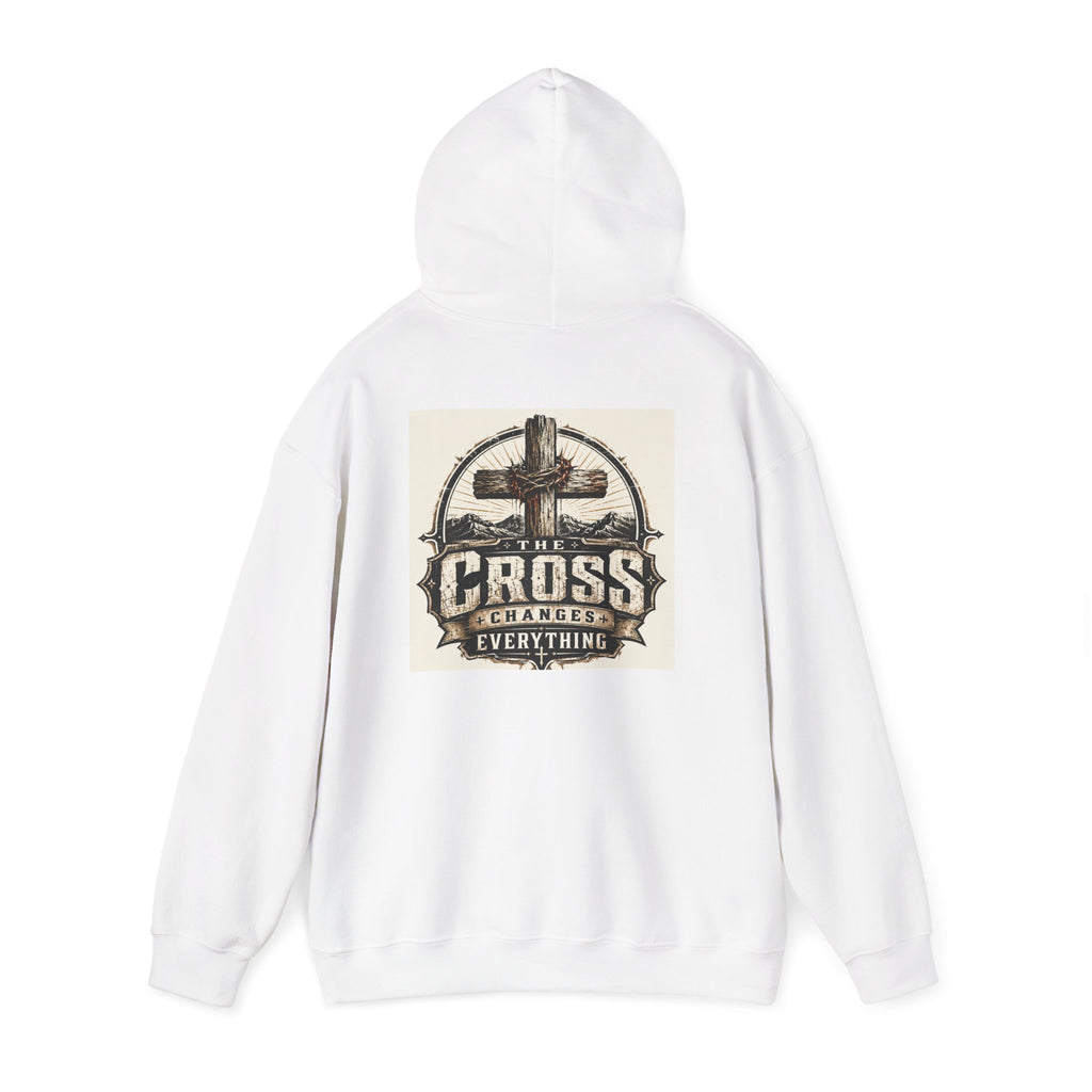 Christian In Progress Hoodie | Cross Changes Everything Christian Hoodie