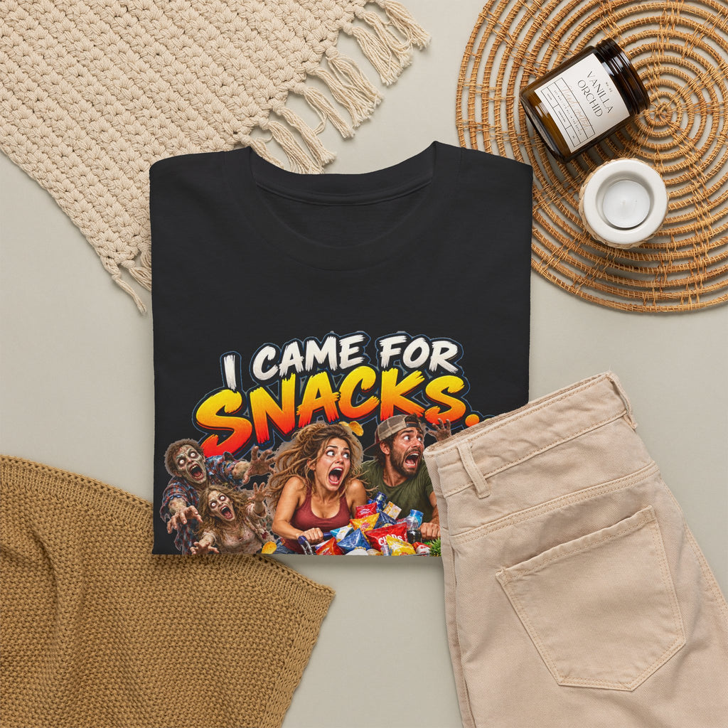 I Came for Snacks Not the Apocalypse Funny Apocalypse T-Shirt