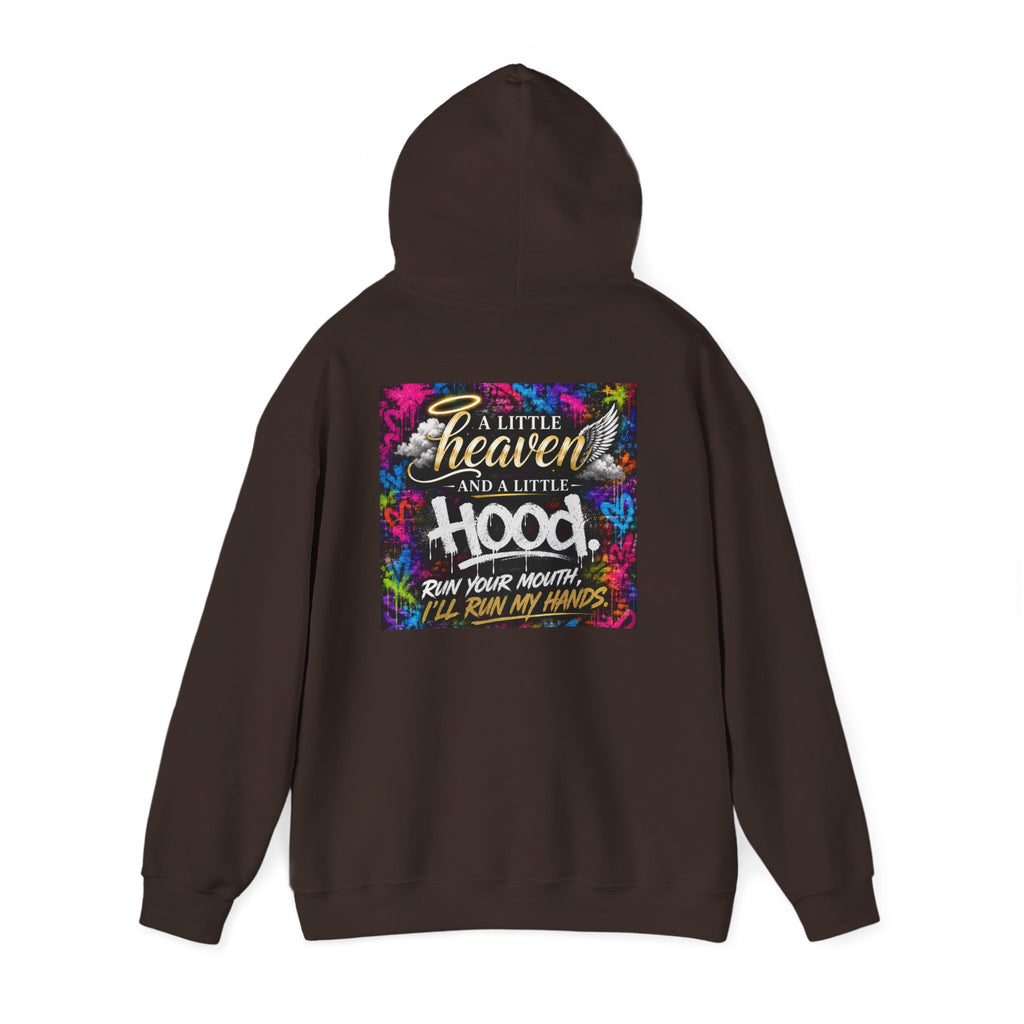 Christian in Progress hoodie | Faith graphic sweatshirt, colorful back print
