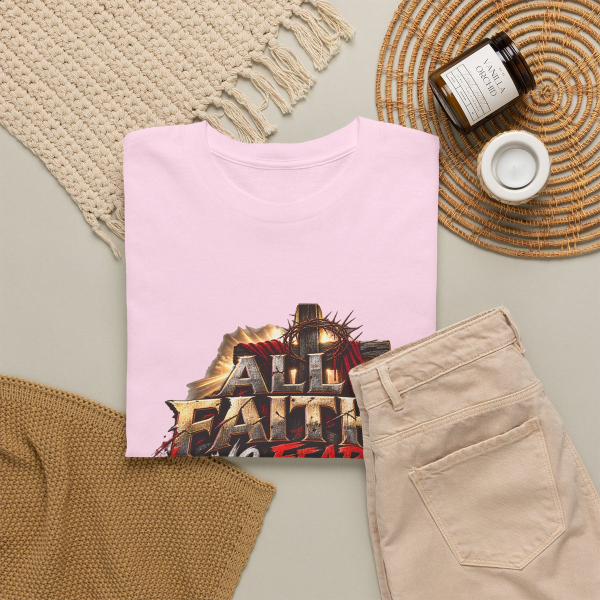 Faith No Fear Christian Graphic T-Shirt