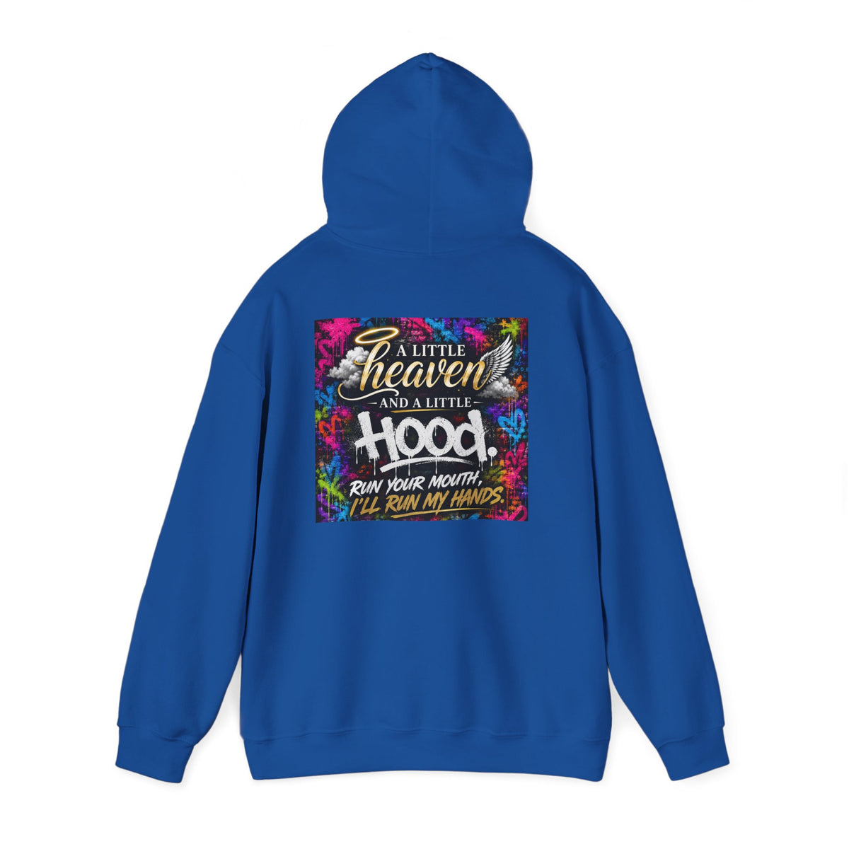 Christian in Progress hoodie | Faith graphic sweatshirt, colorful back print