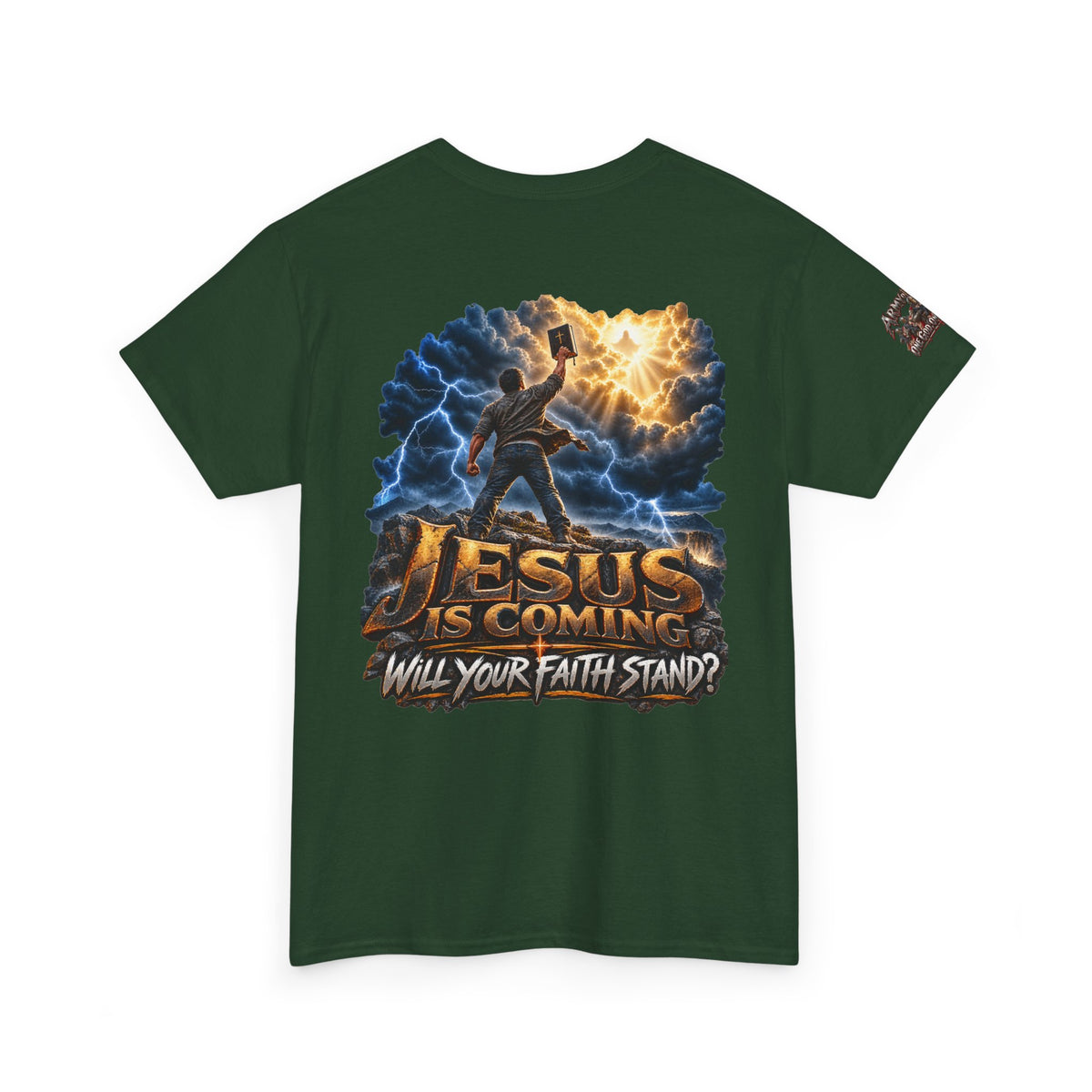 Jesus Is Coming T-Shirt — "Will Your Faith Stand?" Christian Faith Graphic Tee