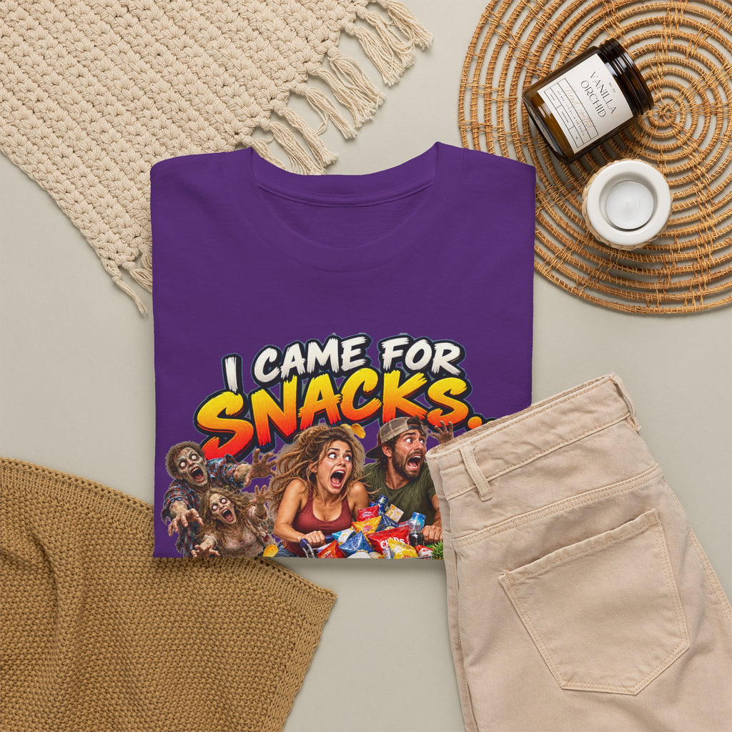 I Came for Snacks Not the Apocalypse Funny Apocalypse T-Shirt