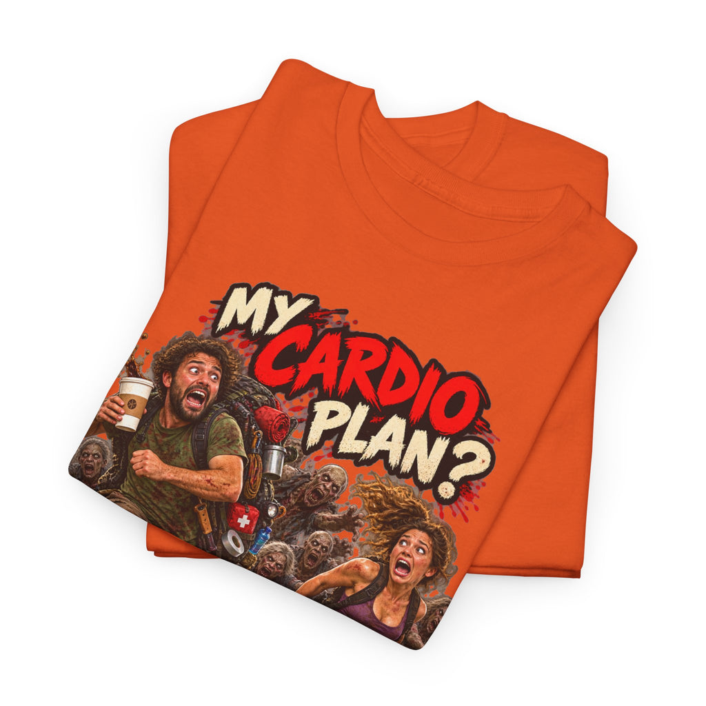My Cardio Plan Running From Zombies Halloween T-Shirt