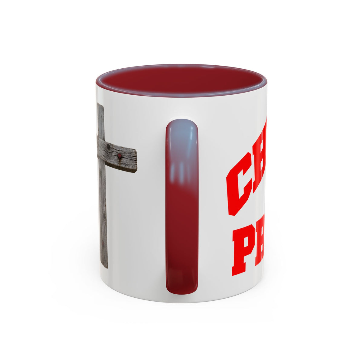 Christian “Christian in Progress” Cross Coffee Mug