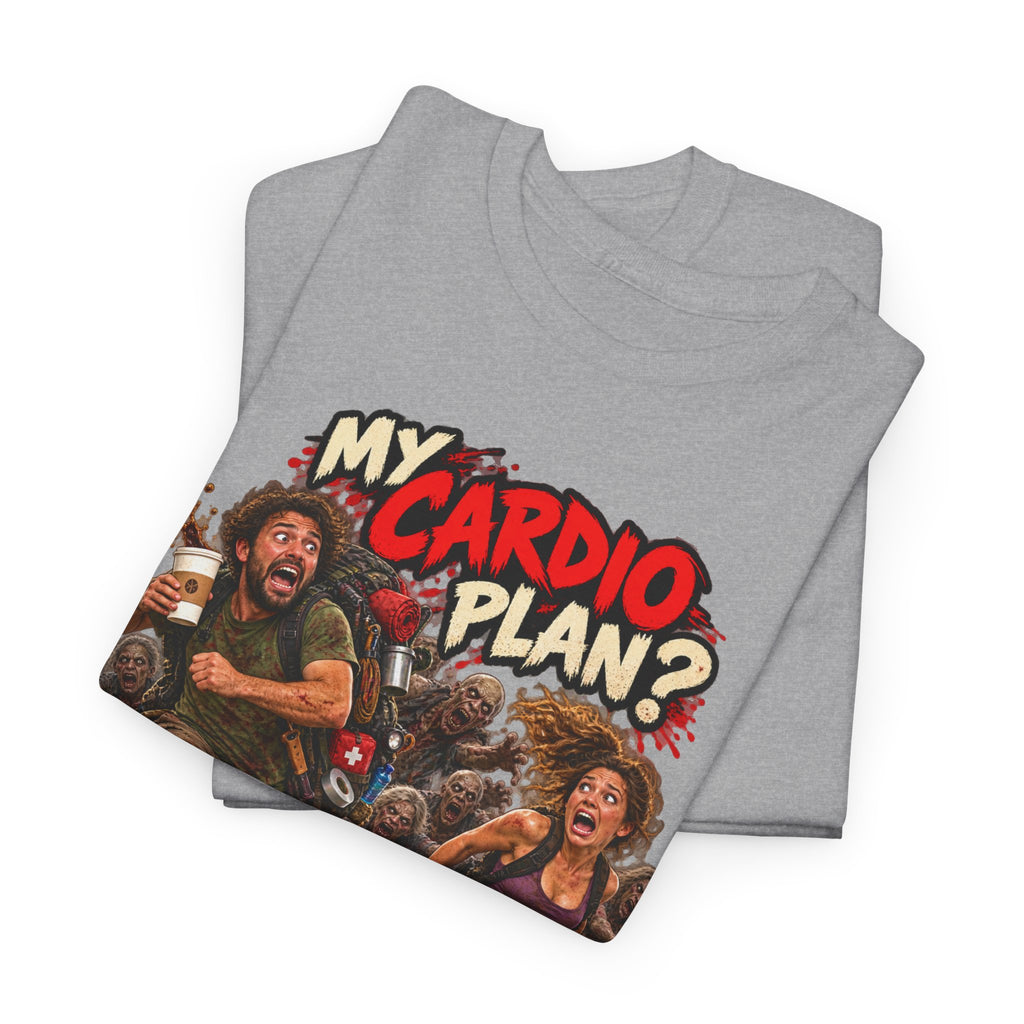My Cardio Plan Running From Zombies Halloween T-Shirt