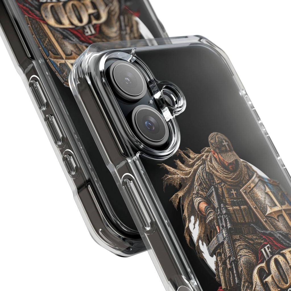 Phone Case – Christian Knight “If God Is for Us” Warrior Armor Design