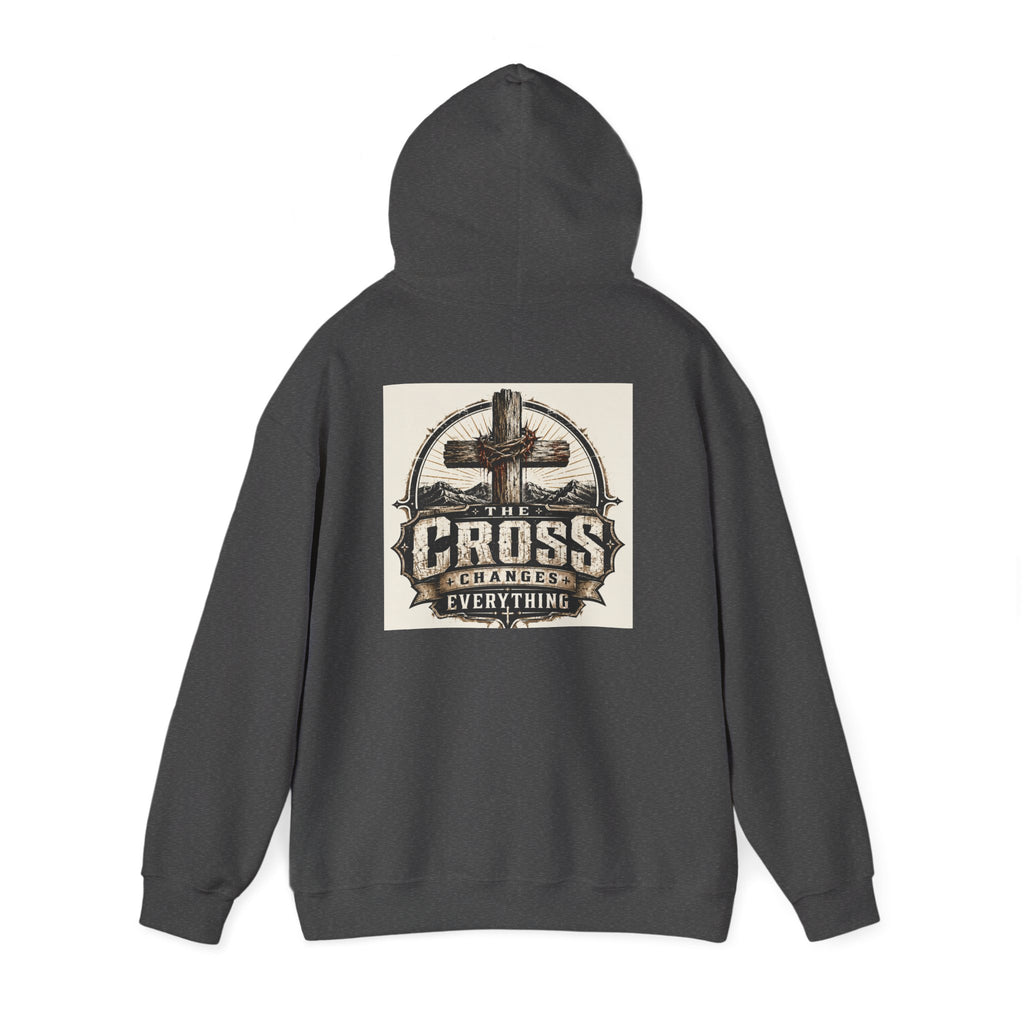 Christian In Progress Hoodie | Cross Changes Everything Christian Hoodie
