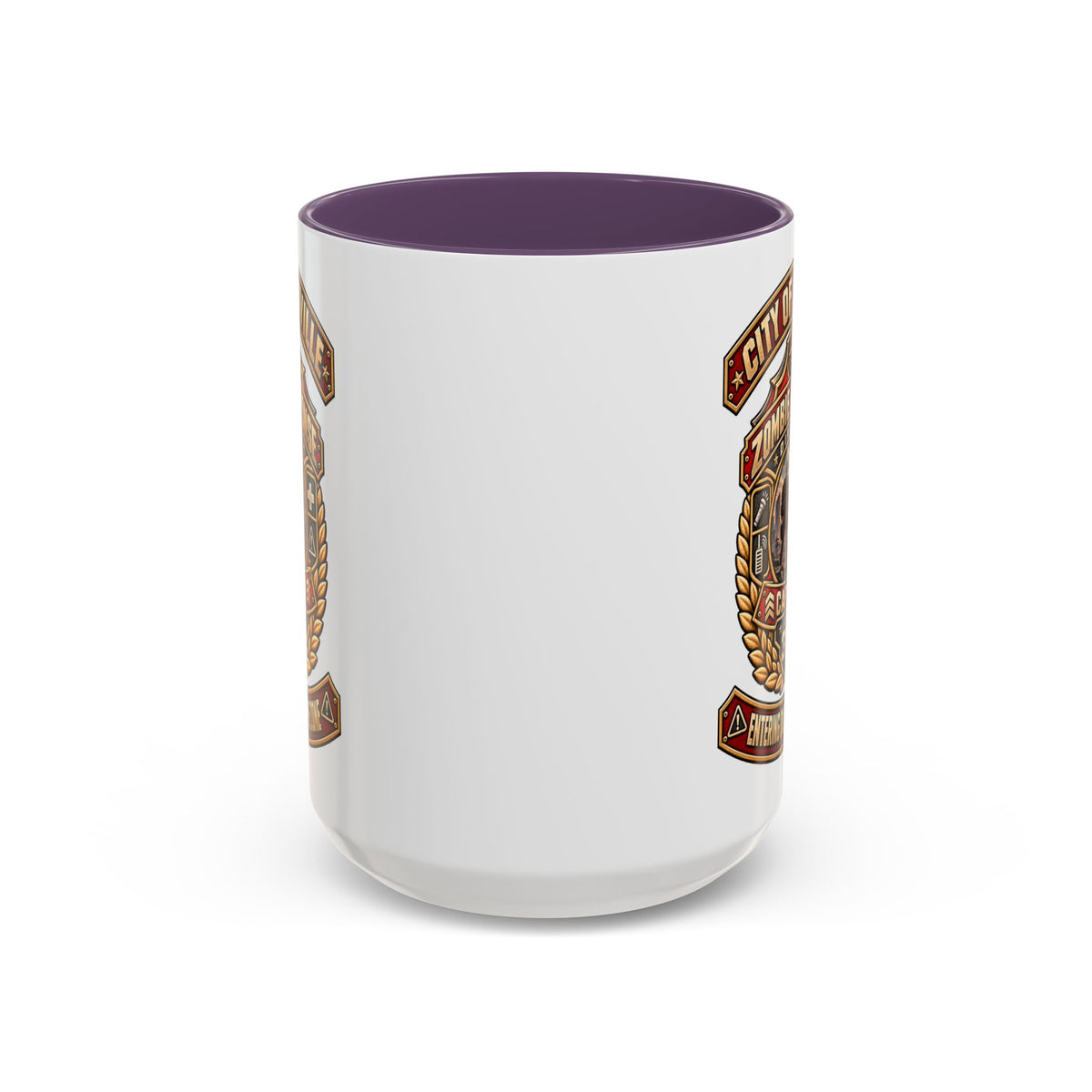 Retro Red Accent Coffee Mug