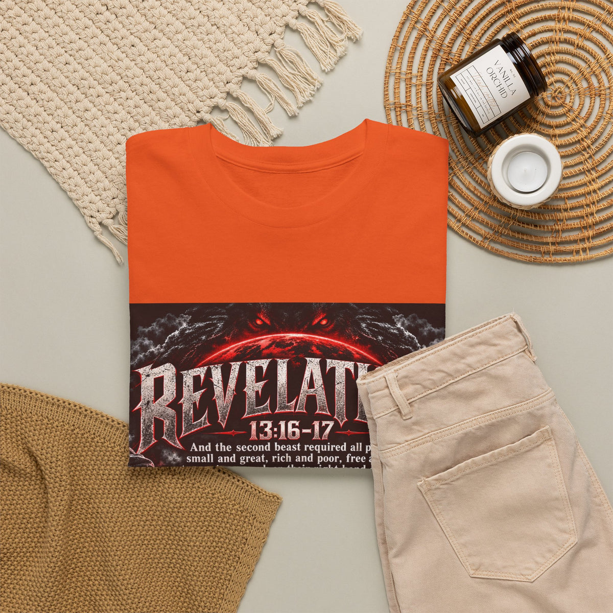 Revelation 13:16-17 Christian Apocalypse Graphic T-Shirt