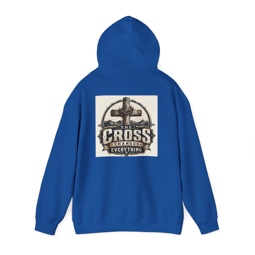 Christian In Progress Hoodie | Cross Changes Everything Christian Hoodie