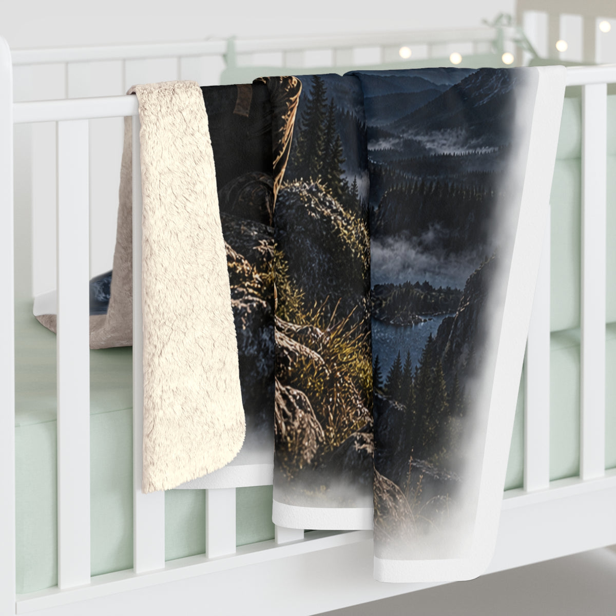 Psalm 144:1 Christian Sherpa Fleece Blanket – Blessed Be the Lord