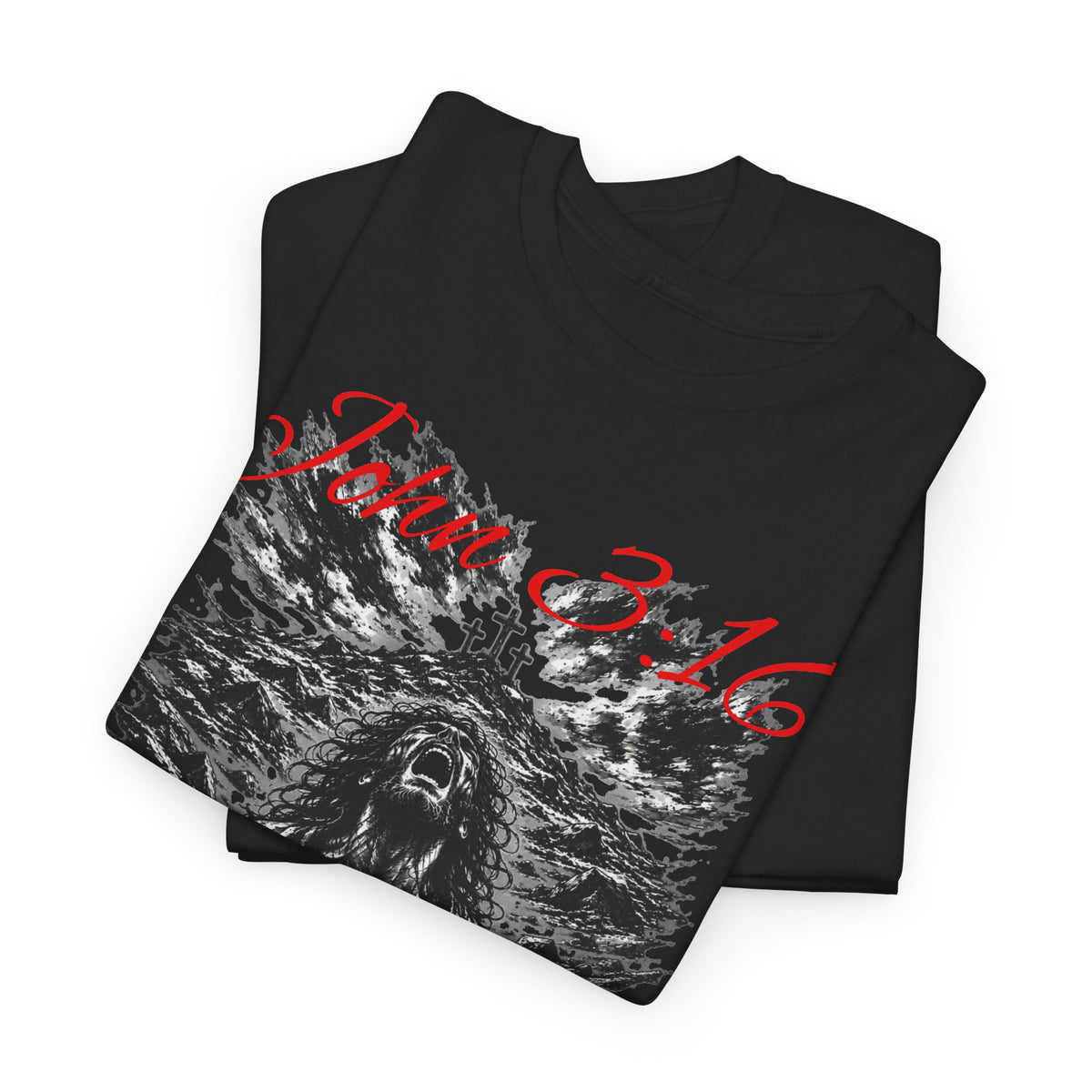 John 3:16 Jesus Christian Graphic T-Shirt