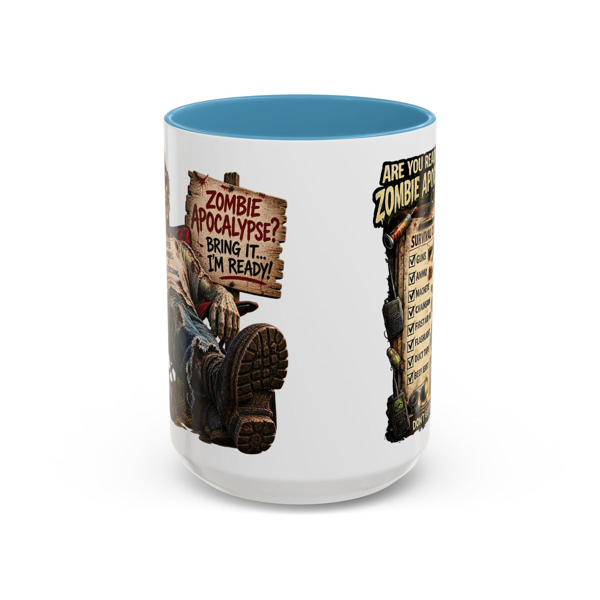 Zombie Apocalypse Survival Checklist Coffee Mug