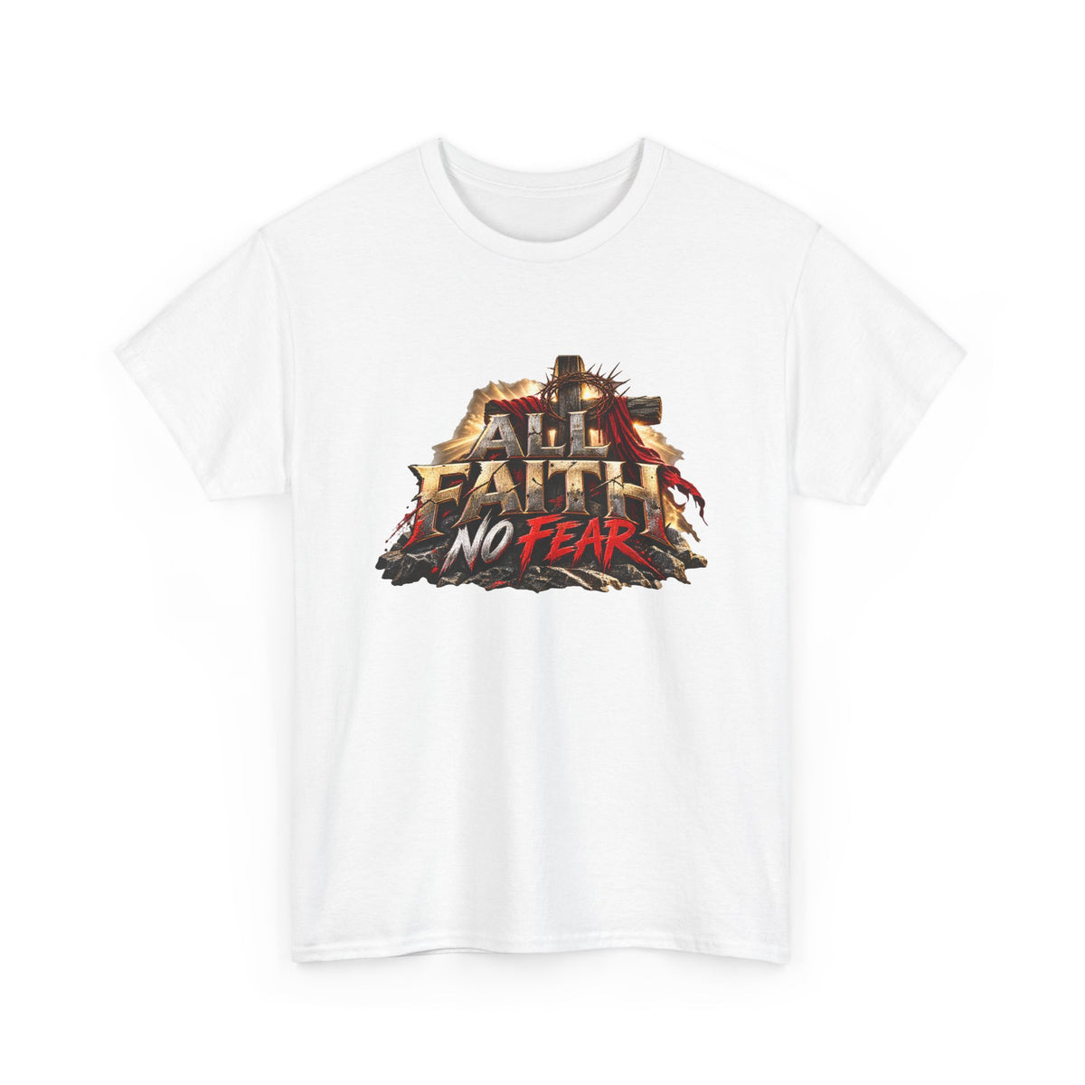 Faith No Fear Christian Graphic T-Shirt