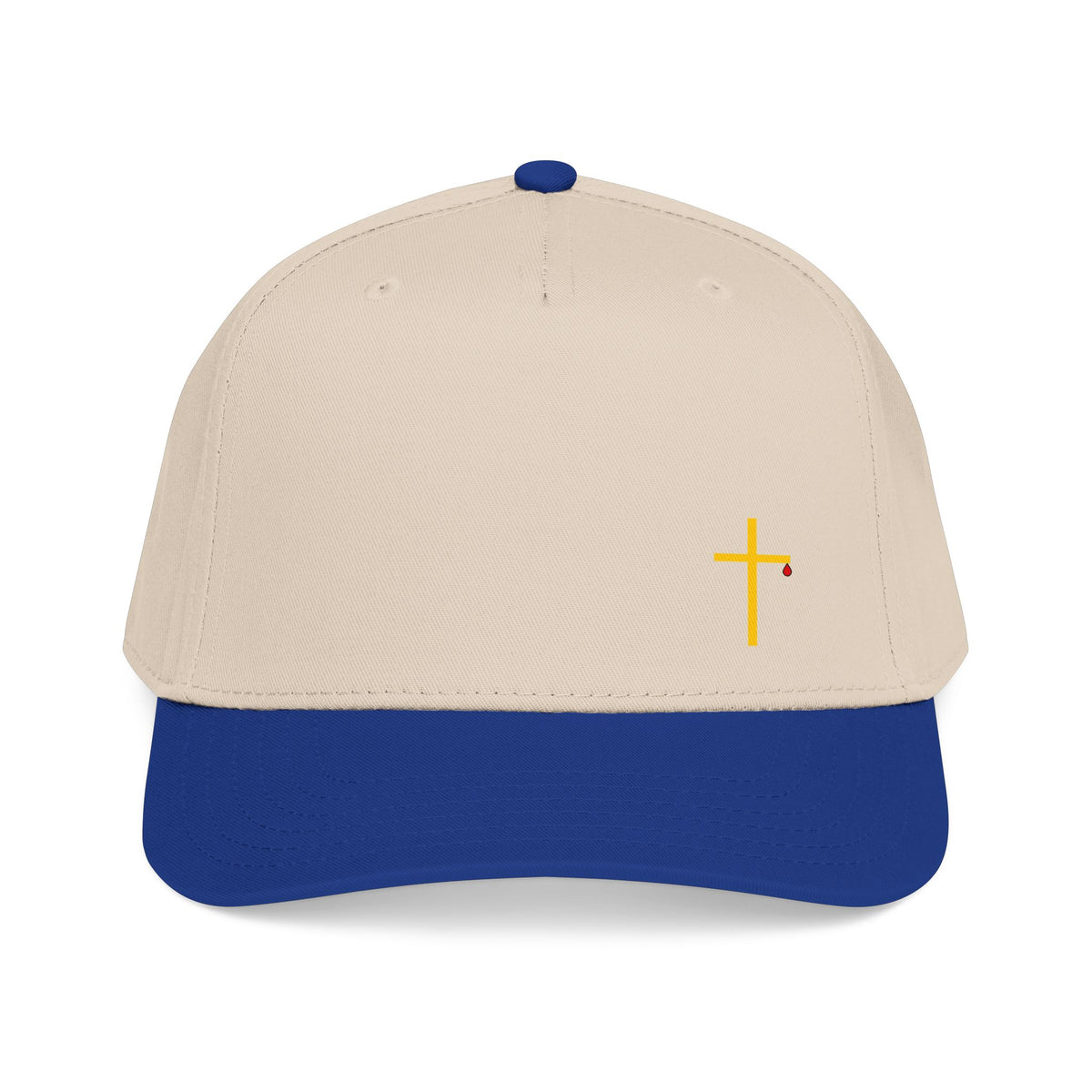 Embroidered Tiny Cross Baseball Cap – Minimalist Christian Hat