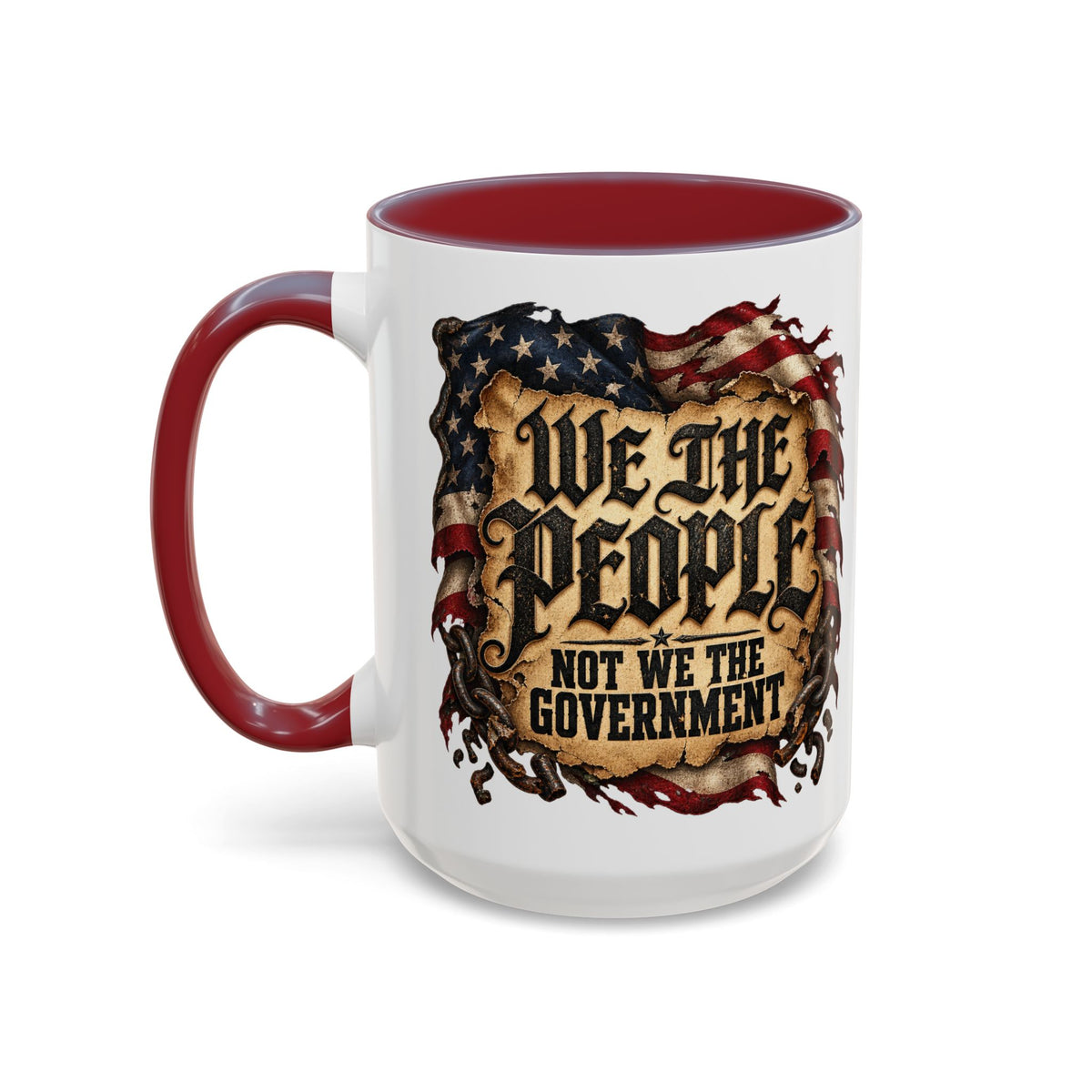 We the People Not We the Government Patriotic Coffee Mug