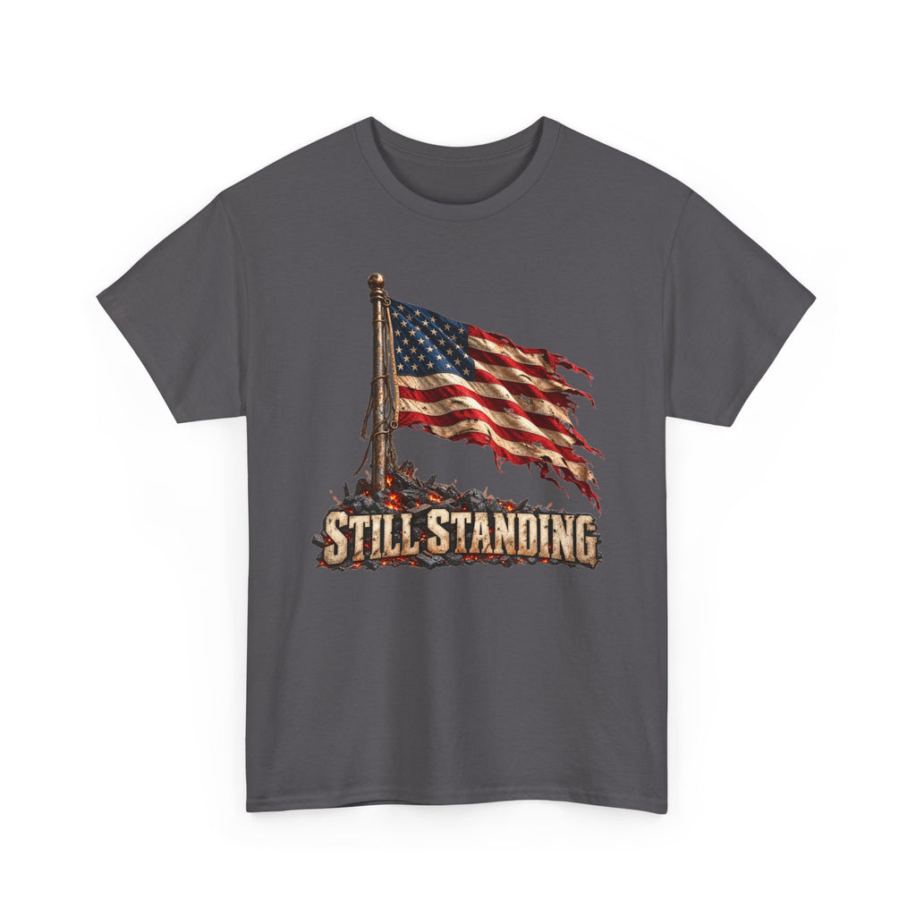 Still Standing American Flag T-Shirt