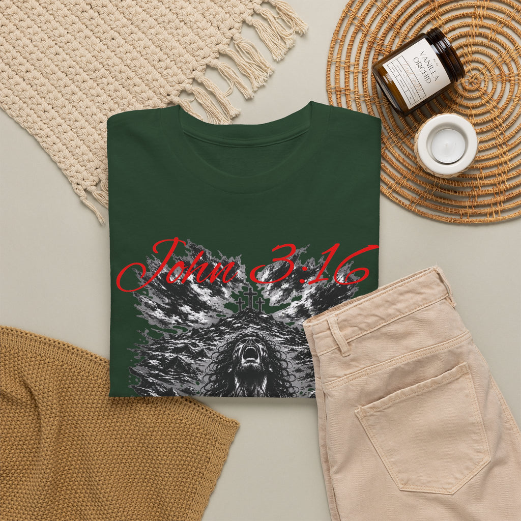John 3:16 Jesus Christian Graphic T-Shirt