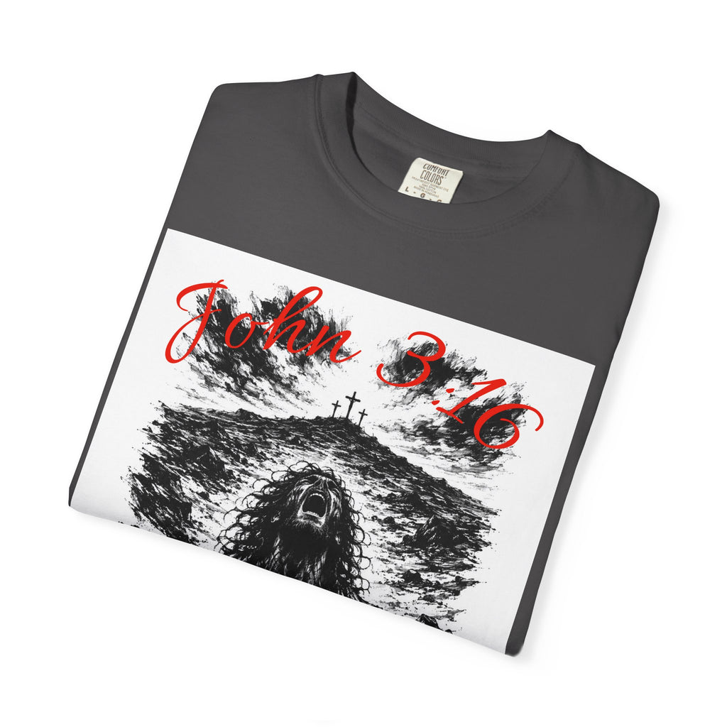 Grim Sea Creature T-shirt | Dark Gothic Illustration, Red Script Logo