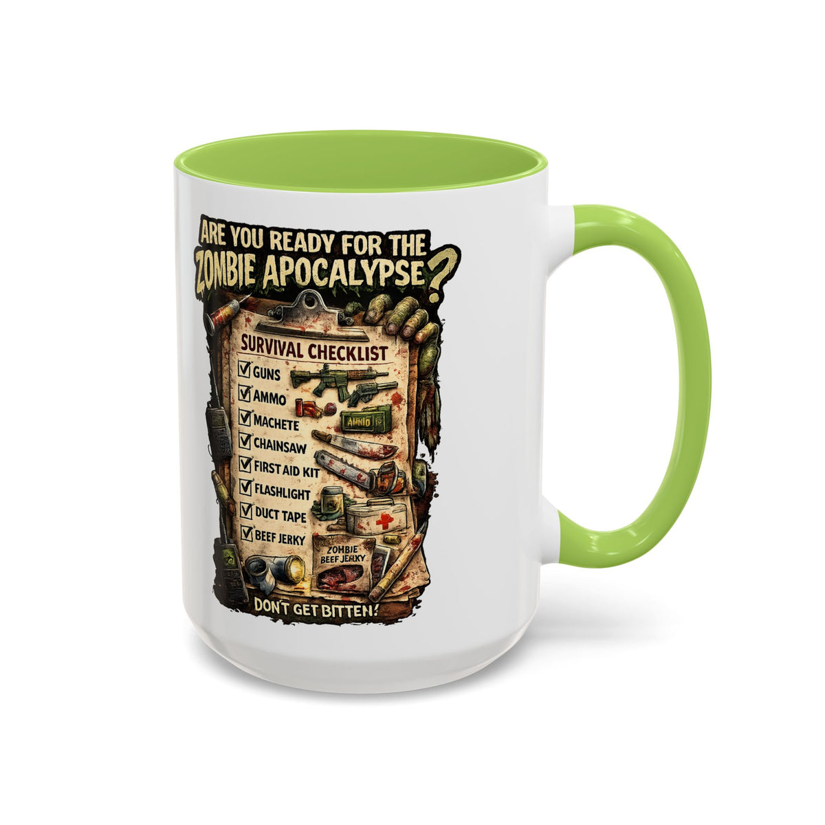 Zombie Apocalypse Survival Checklist Coffee Mug
