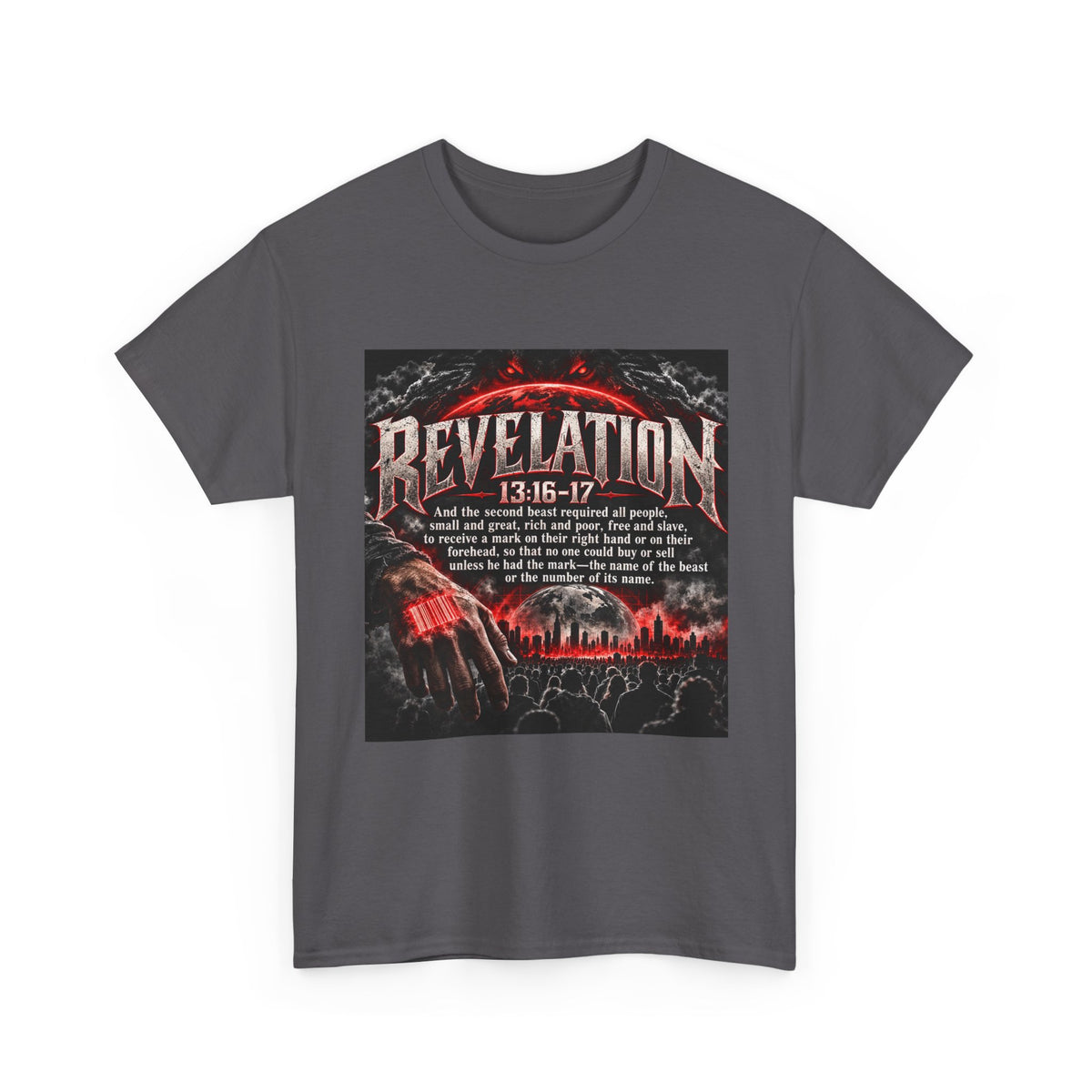 Revelation 13:16-17 Christian Apocalypse Graphic T-Shirt