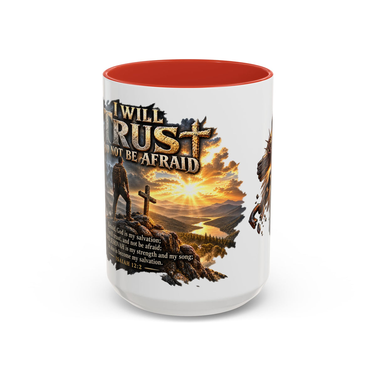“I Will Not Be Afraid” Christian Cross Coffee Mug