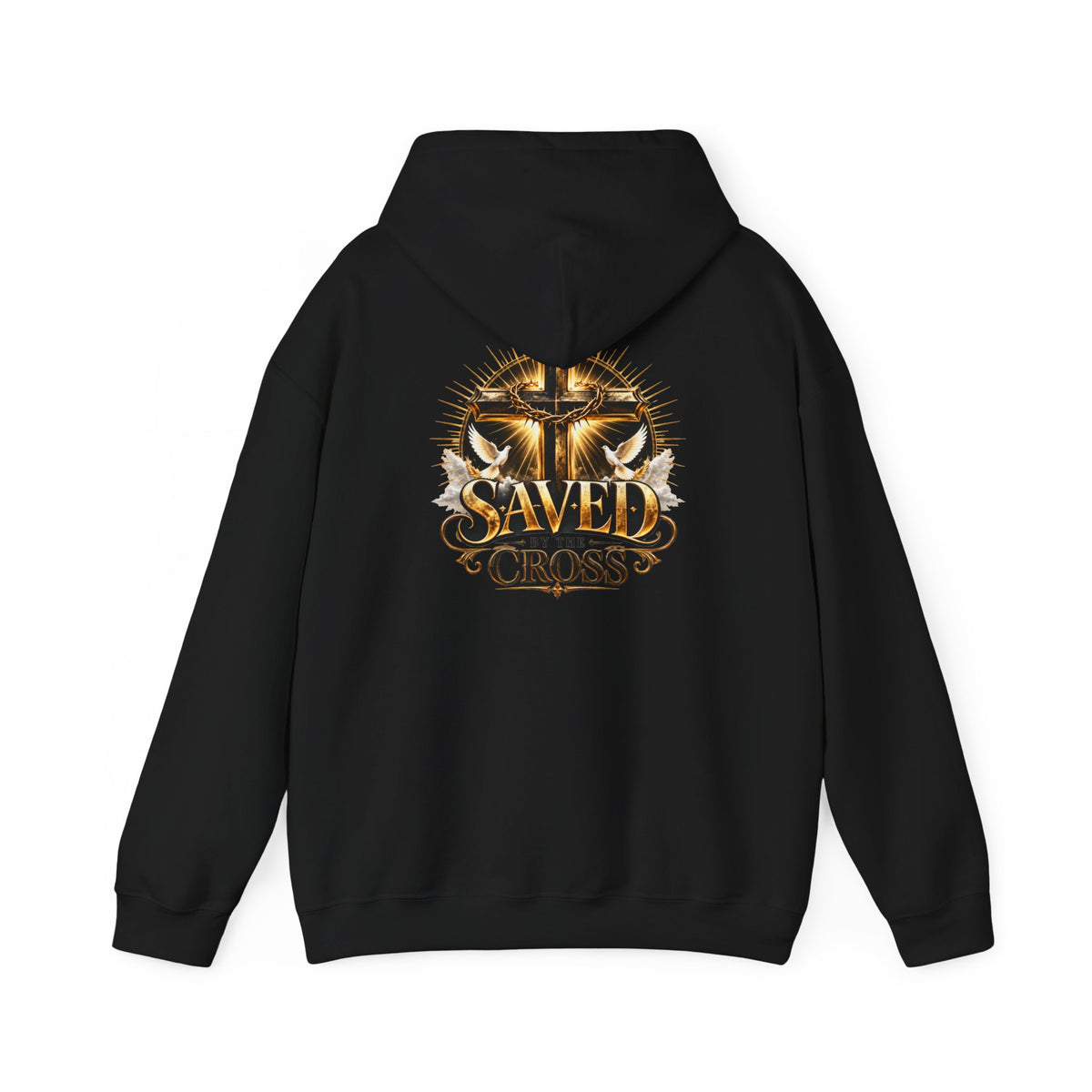 Christian Hoodie — "Saved by the Cross" Religious Pullover