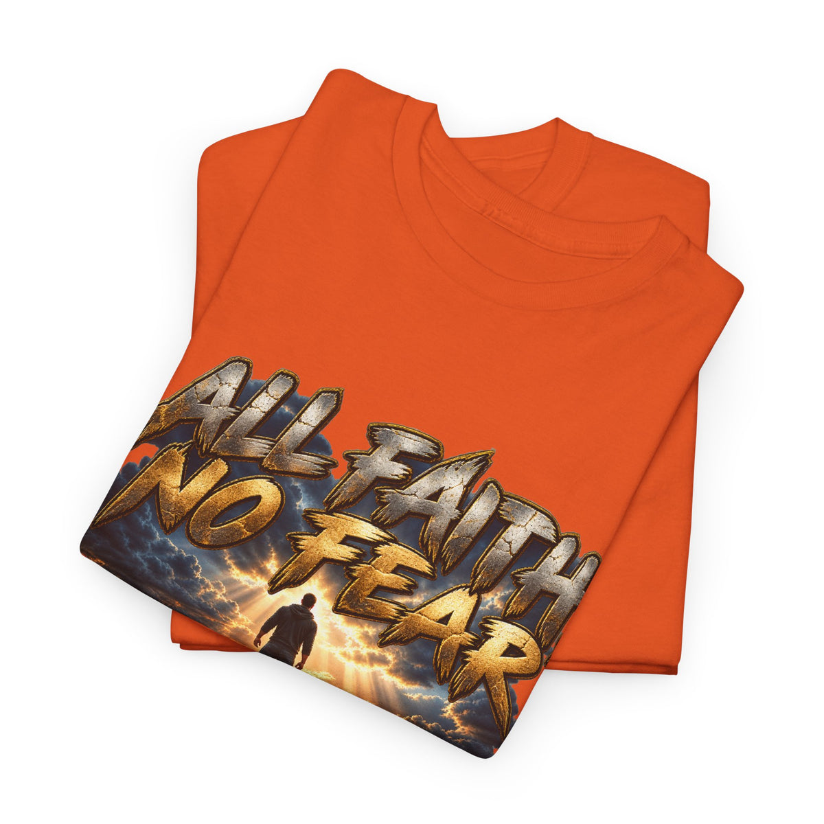 Faith No Fear Inspirational Graphic T-Shirt