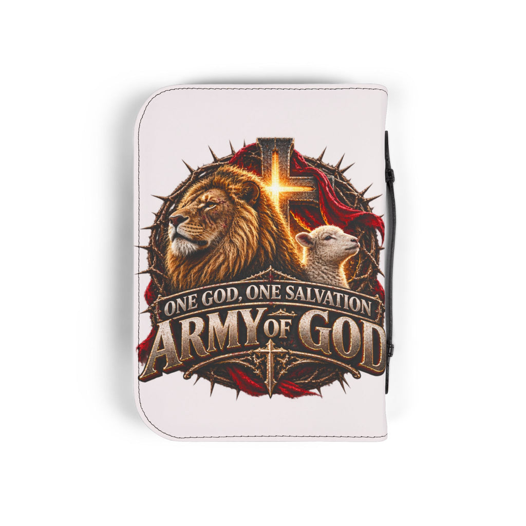 Bible Cover - "Faith Over Fear" & Army of God Protective Zippered Case