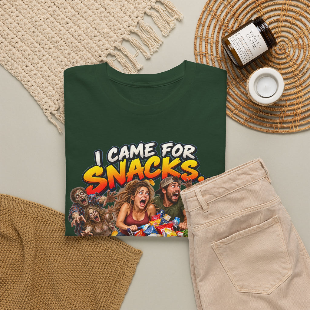 I Came for Snacks Not the Apocalypse Funny Apocalypse T-Shirt