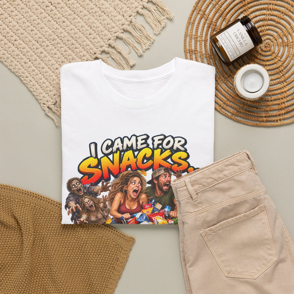 I Came for Snacks Not the Apocalypse Funny Apocalypse T-Shirt