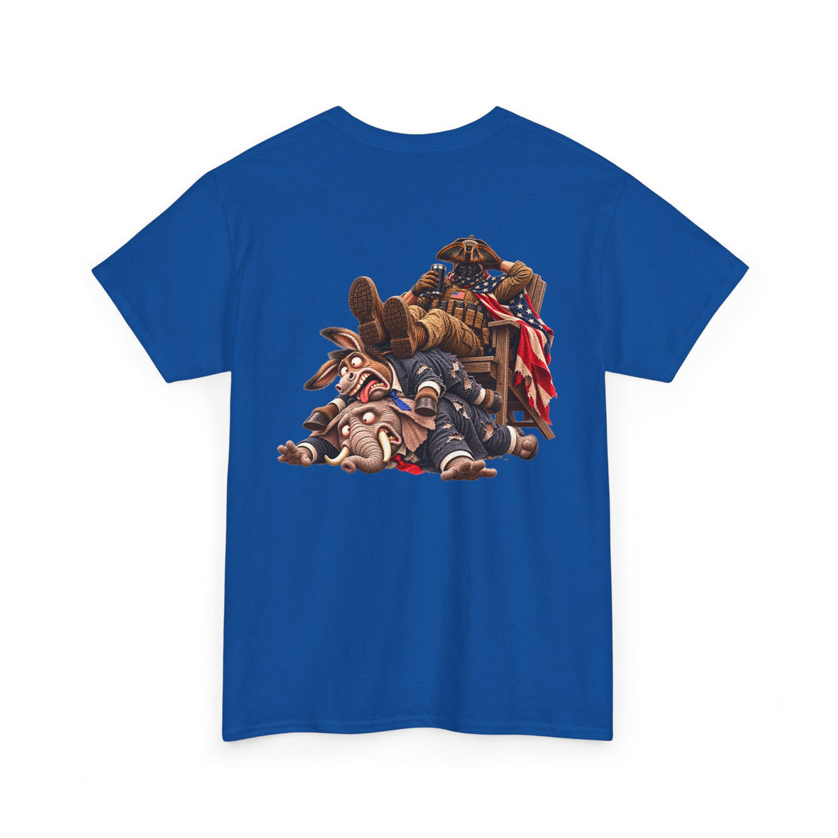 We the People Are Done — Seated Patriot Political Satire T-Shirt