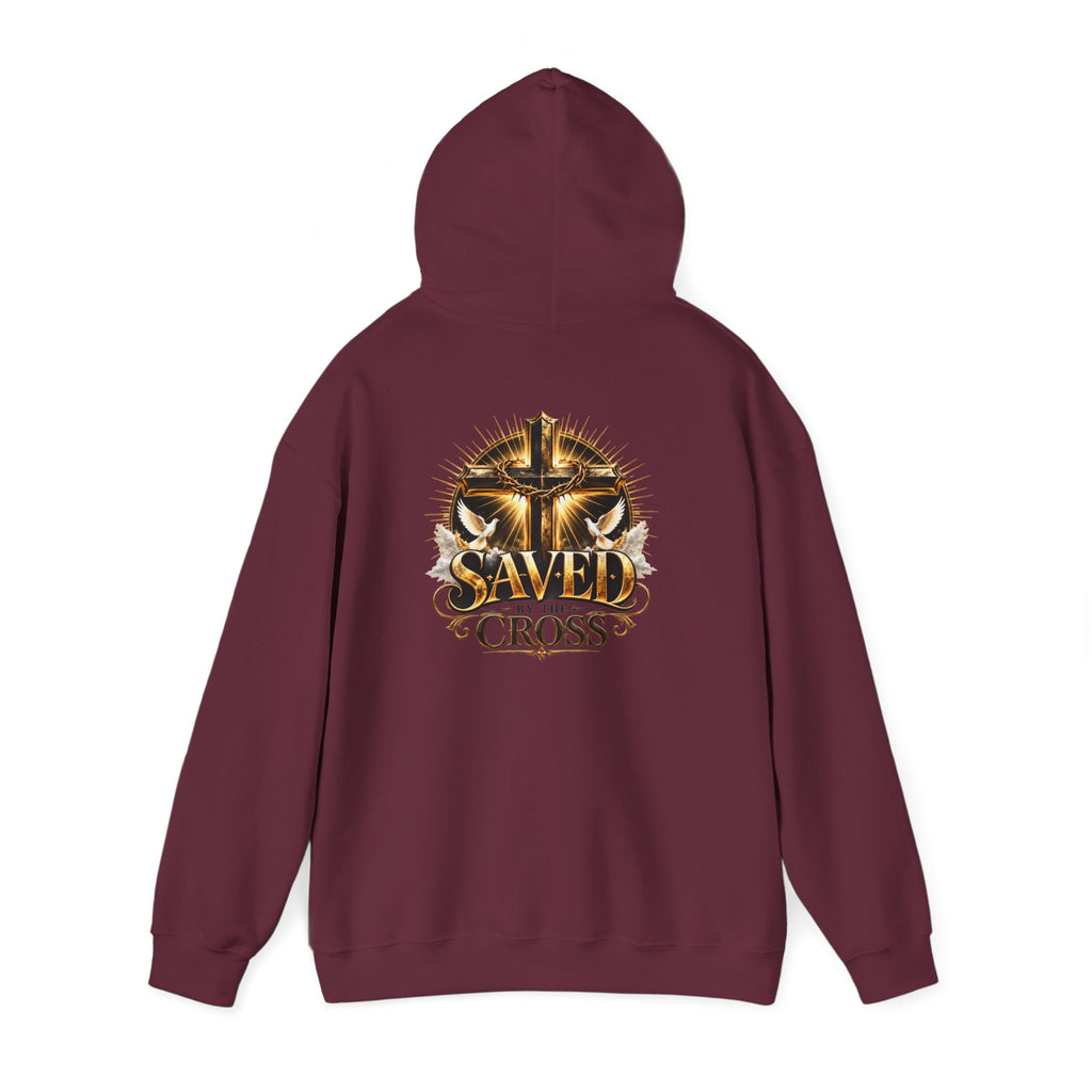Faith Over Fear Christian Hoodie – Faithful Savior Cross Design